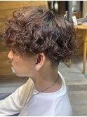 緩めパーマ×スパイラルマッシュ