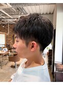 ツーブロックショート8.23ナチュラルショート