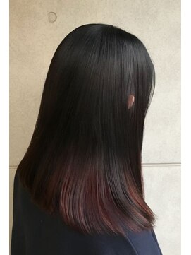 クリープ(Cleep) インナーカラー ブラック×ピンク