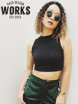 ワークス ヘアデザイン(WORKS HAIR DESIGN) 90年代外国人風グラデーションスパイラルパーマ