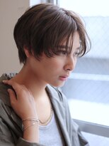 アリシア(arishia) センターパートショート×ベージュアッシュ