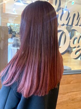 サンディーズ(Sandees) ▼チェリーレッドグラデーションカラー