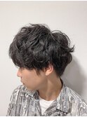◇韓国マッシュ×くせ毛風パーマ×ソフトツーブロック