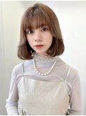 内巻きボブヘアー♪