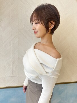 ロンド ストラーダ 心斎橋(Lond strada) ショート×ハイライト白髪ぼかし×シルキーベージュ[心斎橋]