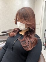 ロンド レア 天神大名店(Lond Le’a)&nbsp;ミルクティーベージュ髪質改善トリートメントインナーカラー