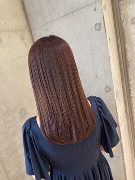 リビンバイアフロート(Livin by afloat) 大人可愛いストレート ピンクブラウン おおたかの森