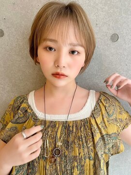 アッシュ 笹塚店(Ash) ミニウルフ/くすみブルー/イヤリングカラー/韓国ヘア[U24/笹塚]