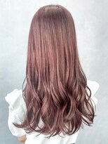 アイティーバイアルバム 藤沢店(IT by ALBUM) ピンクロング_ハッシュカットフルバングレッドブラウン_ba477441