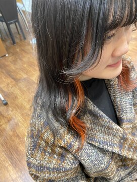 ネバーランド 平成店(NEVER LAND) オレンジインナーカラー/インナーカラー