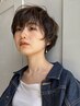 髪or頭皮の負担が気になる方　カット+白髪染め　￥6980