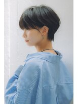 センスヘア(SENSE Hair) 黒髪/マッシュショート/耳掛けショート/小顔カット/グレージュ