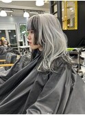 アンブレラ　オンブレ　ブリーチカラー