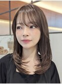 内巻きレイヤースタイル