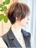 後から美人ショート
