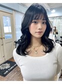 毛先パーマヘルシースタイル横顔美人こなれヘア大人美人美髪