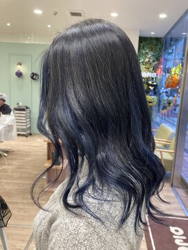 モリオフロムロンドン 大宮店(morio from London) アンブレラカラー×ネイビー　【村田】