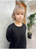 ブリーチカラーハイトーンホワイトベージュ