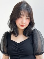 アグノス 青山(Agnos)&nbsp;モテ髪アプリコットオレンジ美髪くせ毛風カールサイドバング