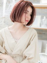 モッズヘア 上尾西口店(mod's hair)&nbsp;外国人風ショコラピンク前下がりワンレンボブc0上尾20代30代!