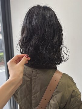 ヘアー アイス 御器所本店(HAIR ICI) 大人かわいいミディアムパーマレイヤーカット