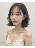 ★くびレイヤーエモージュ美髪切りっぱなしボブカール セミディ