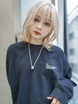 ギークス(GEEKS)&nbsp;【GEEKS渋谷】ホワイトブリーチ/冬カラー/ハッシュカット/ウルフ