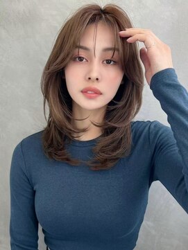 ソヨン 金山店(SOYON) 大人ガーリー似合わせカット/ミディアムレイヤー/シャギーウルフ