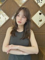 ブリンク(blink)&nbsp;12トーンオリーブベージュ前髪カットレイヤーカットケアカラー