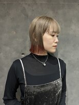 ペニー(PENNY) ボブ×wカラー×毛先カラー(ブリーチ2回)