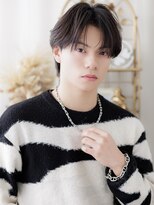 カバーヘア イヴ 戸頭店(COVER HAIR EVE)&nbsp;韓国風センターパート暗髪ニュアンスパーマa戸頭20代30代40代