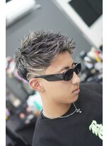 オーシャンベースバーバーショップ(Ocean Base Barber Shop)&nbsp;ジェットモヒカン×ホワイトメッシュ