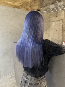 ルク(ruq.) シルバーに落ちるブルーラベンダー