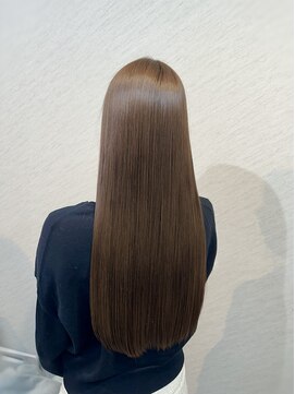 アールサロンギンザ(Rr SALON GINZA) カラー+髪質に合わせた髪質改善 】RrSALON HydroXE TR