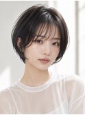 大人可愛い大人ショートボブ