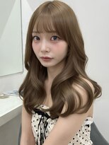 アイトーキョーエス 渋谷(AI TOKYO S) ブリーチなしダブルカラーヘーゼルベージュロングレイヤー透明感
