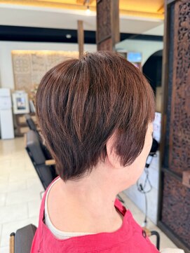 ヘアリゾート粋 ティガ 池袋店(tiga) ショートカット/オレンジブラウン