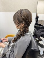 ジゼル ビエラ博多テラス店(GiseL) 【Asuka】サイド編みおろしヘア#博多ヘアセット