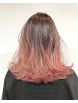 クラン(clan)&nbsp;【clan】オレンジブルージュひし形ヴェールウェーブミディアム