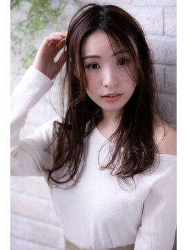 ヘアーアートシフォン 川口東口店(hair art chiffon) チェリーブラウンorダークアッシュのイメチェンフェミニンヘア