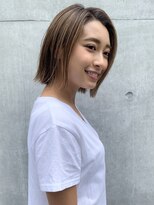 【mee.】ハセガワヒトシ　ハイライトグレージュ ボブディ
