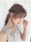 《Agu hair》編みおろしカジュアルアレンジヘア