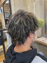 ラグシス ザ ヴィンテージ(LUXIS THE VINTAGE)&nbsp;ツイストパーマ×ハイライト×メンズカット