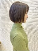 【morio】札幌ボブ　ぷつっと暗髪ナチュラルボブ