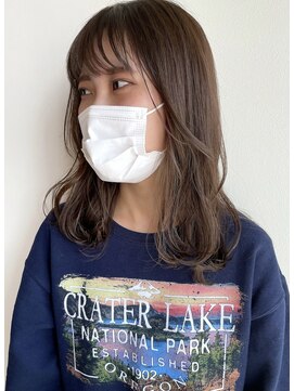 ツイギー 宮西店(TWiGGY) ふんわりセミロングにベージュカラー