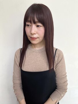 トップヘアー スパアンドリラクゼーション 安城(spa&relaxation) 暖色カラーシンプルストレート