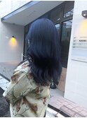 色落ちかわいい 韓国風 ネイビーカラー