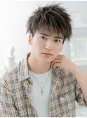 オリーブグレージュ韓国風ツーブロックパーマa越谷10代20代30代