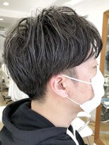 ヘッズ 本八幡店(HEADS)&nbsp;MEN'S HAIR  センターパート　ツイストスパイラル　コンマヘア