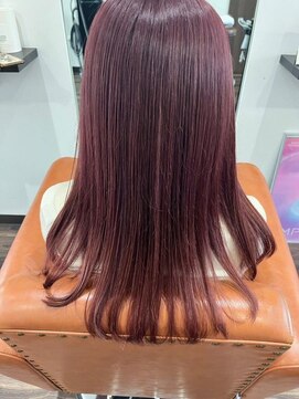 ヘアガーデン ティアラ(Hair Garden TIARA) 20代30代大人可愛いレッドピンクカラー